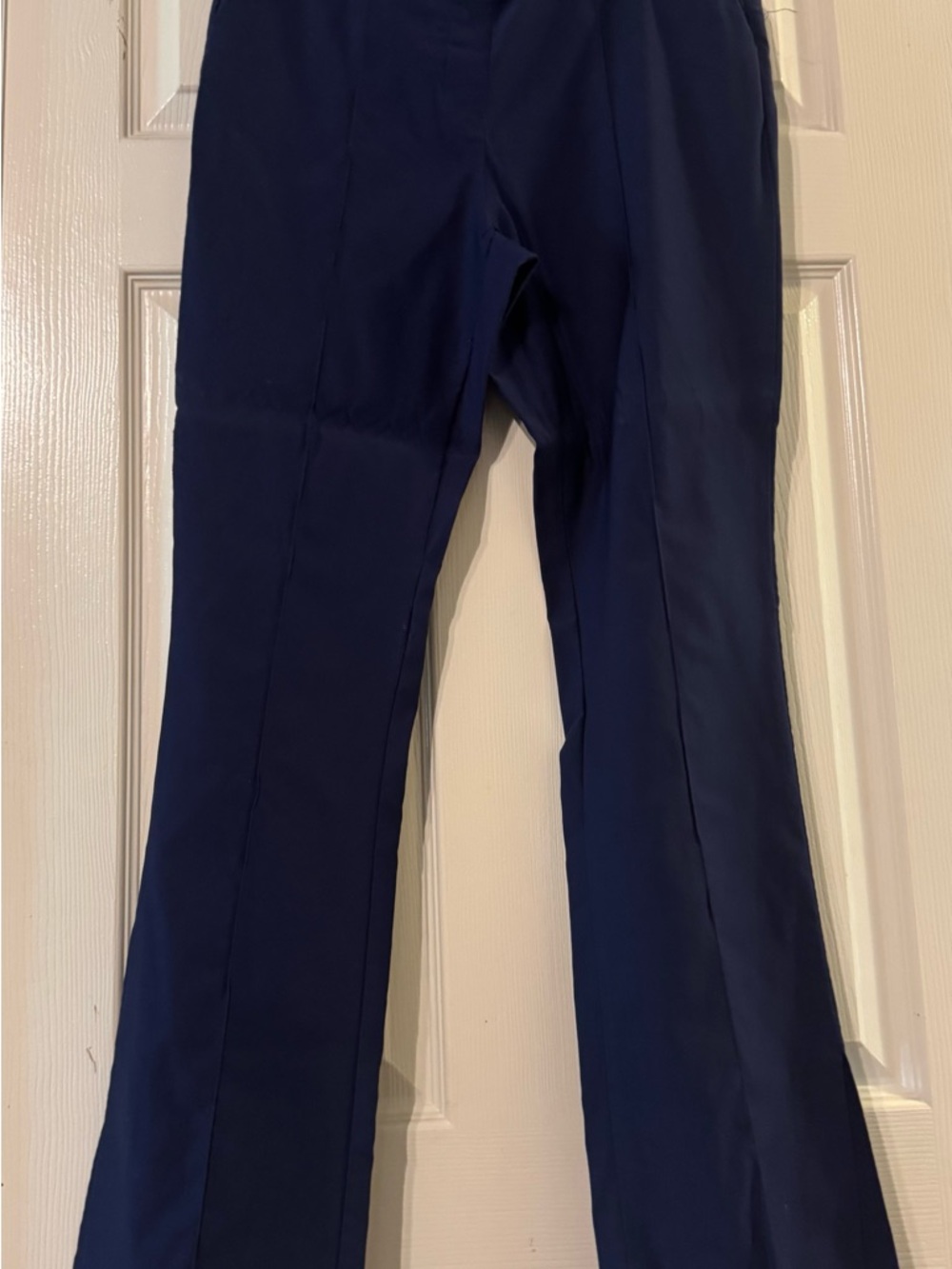 Classic Navy Straight-Leg Pants